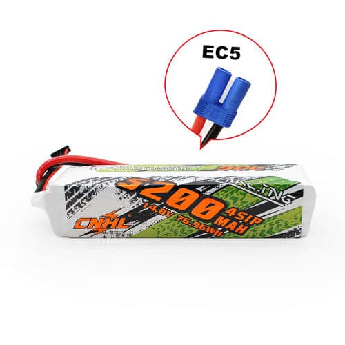 CNHL Yarış Serisi 5200mAh 14.8V 4S Lipo Pil 90C EC5 / XT90
