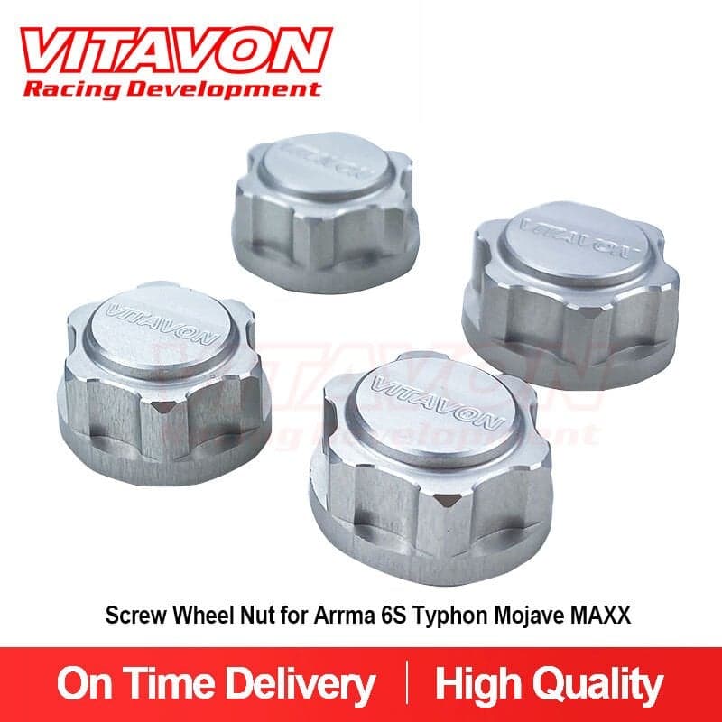 VITAVON Wheel Nut M12*1.0mm Thread For Arrma 6S & Losi 8ight-X Super Lasernut 1/6