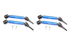 HARDEN STEEL+ALUMINUM FRONT+REAR ADJUSTABLE CVD DRIVE SHAFT FOR TRAXXAS 1/10 MAXX 1.0