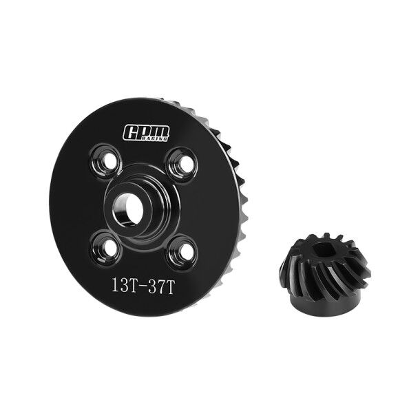 4140 MEDIUM CARBON STEEL REAR SPIRAL DIFFERENTIAL RING GEAR & PINION GEAR FOR TRAXXAS 1/8 6S Maxx Slash / 1/10 Maxx 1.0 / 2.0