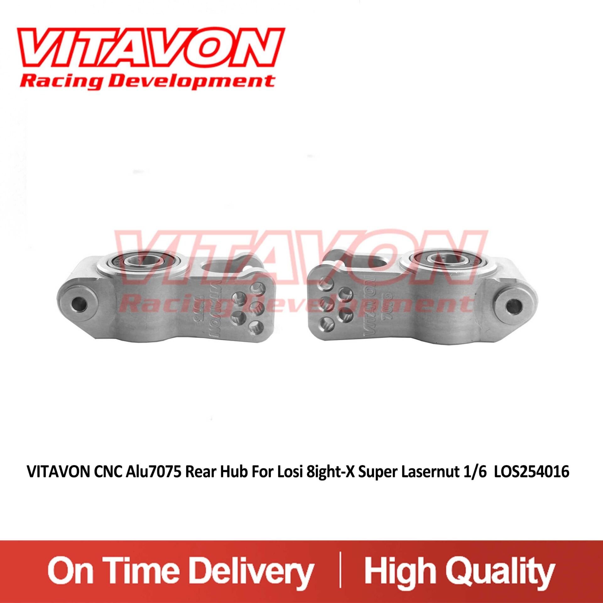 VITAVON CNC Alu7075 Rear Hub For Losi 8ight-X Super Lasernut 1/6 XTE Truggy 1/8 LOS254076 - Vitavon