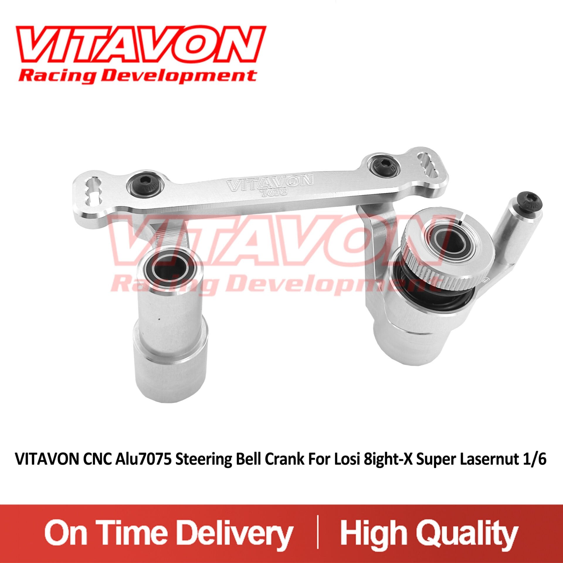 VITAVON CNC Alu7075 Steering Bell Crank For Losi 8ight-X Super Lasernut 1/6 - Vitavon