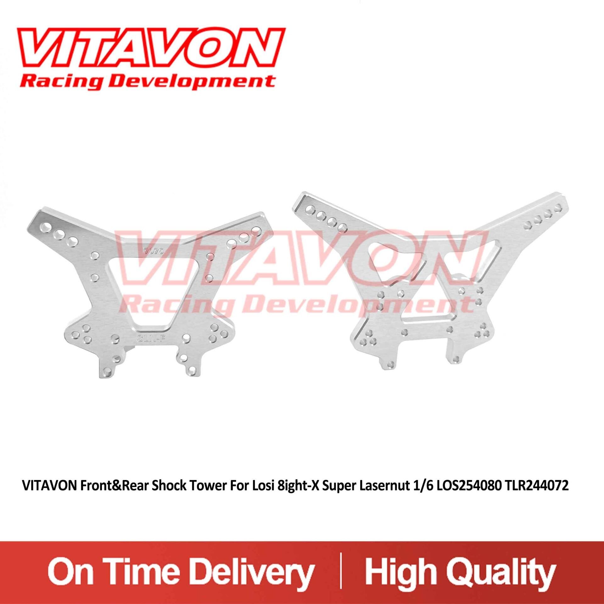 VITAVON Front&Rear Shock Tower For Losi 8ight-X Super Lasernut 1/6 LOS254080 TLR244072 - Vitavon