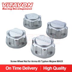 VITAVON Wheel Nut M12*1.0mm Thread For Arrma 6S Losi 8ight-X Super Lasernut 1/6 - Vitavon