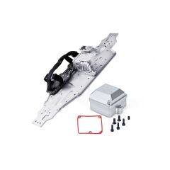 ALUMINUM 7075-T6 CHASSIS PLATE WITH SERVO MOUNT+BATTERY COMPARTMENT+MOTOR BASE FOR TRAXXAS 1/8 SLEDGE