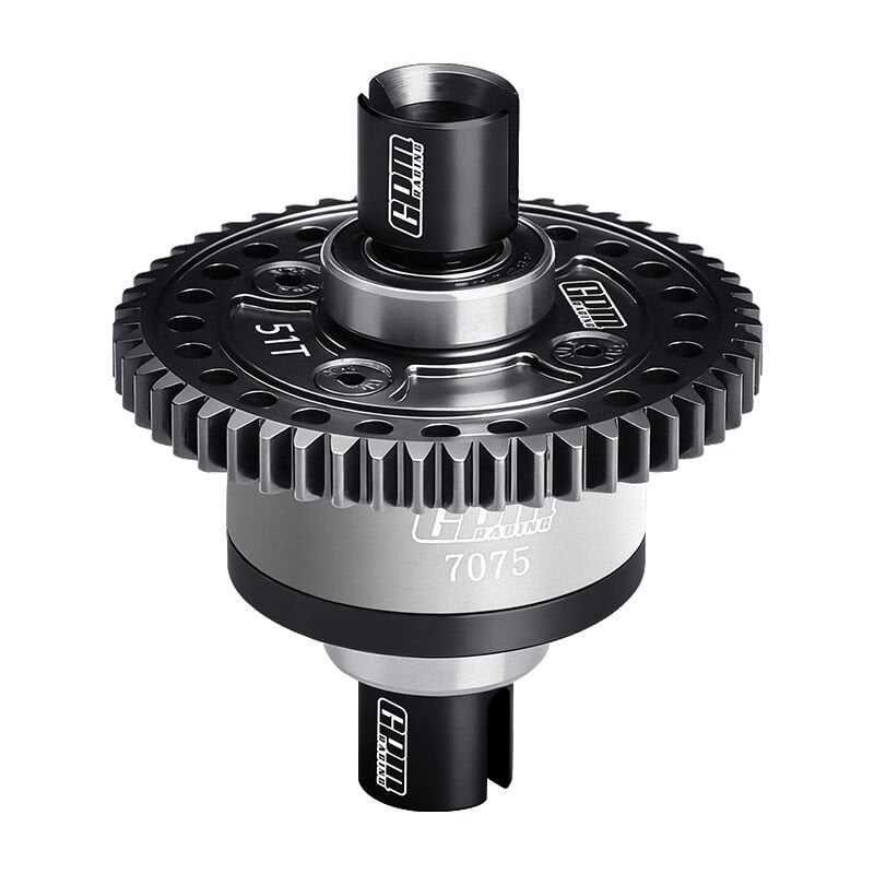 No Diffs Oil）20CrMnTi STEEL + 7075 ALLOY 51T CENTER COMPLETE DIFFERENTIAL FOR TRAXXAS 1/8 SLEDGE