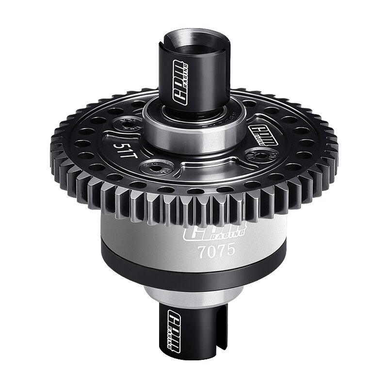 No Diffs Oil）20CrMnTi STEEL + 7075 ALLOY 51T CENTER COMPLETE DIFFERENTIAL FOR TRAXXAS 1/8 SLEDGE