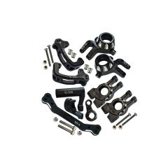 ALUMINUM 7075-T6 FRONT C HUBS + FRONT + REAR KNUCKLE ARMS + STEERING ASSEMBLY+STEERING PLATE COMBO SET FOR TRAXXAS 1/8 SLEDGE