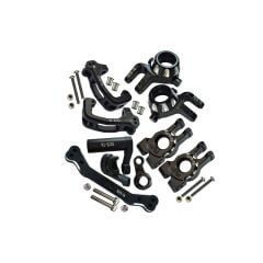 ALUMINUM 7075-T6 FRONT C HUBS + FRONT + REAR KNUCKLE ARMS + STEERING ASSEMBLY+STEERING PLATE COMBO SET FOR TRAXXAS 1/8 SLEDGE
