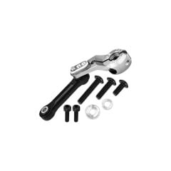 ALUMINUM 7075-T6 TIE ROD+25T SERVO HORN (SILVER INLAY VERSION) FOR TRAXXAS 1/8 SLEDGE / ARRMA KRATON / TALION / TYPHON / OUTCAST / NOTORIOUS / INFRACTION / LIMITLESS / MOJAVE 6S