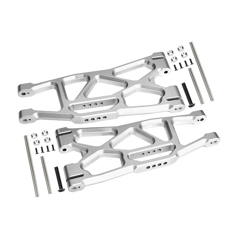 ALUMINIUM FRONT / REAR LOWER ARMS -1PR FOR TRAXXAS 1/5 X-MAXX 6S/8S X-MONSTER BIGFOOT X-MONSTER CHASSIS 1/6 FUNCO PRO SCALE 2WD SAND CAR 8S（Fits TRAXXAS FUNCO rear arms only）