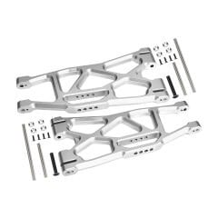 ALUMINIUM FRONT / REAR LOWER ARMS -1PR FOR TRAXXAS 1/5 X-MAXX 6S/8S X-MONSTER BIGFOOT X-MONSTER CHASSIS 1/6 FUNCO PRO SCALE 2WD SAND CAR 8S（Fits TRAXXAS FUNCO rear arms only）