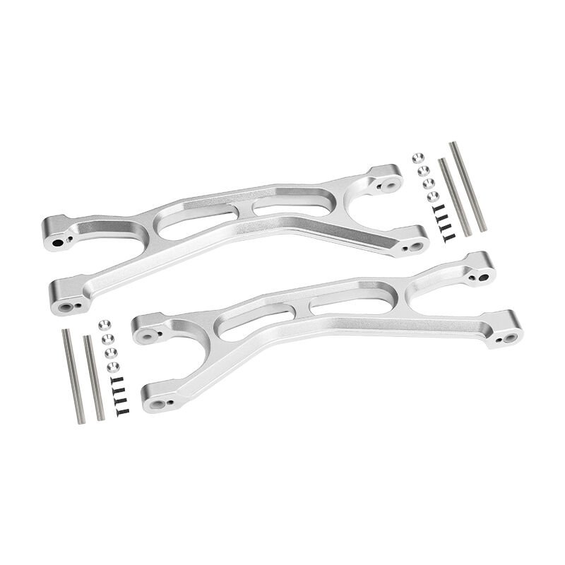 ALUMINIUM FRONT / REAR UPPER ARMS -1PR FOR TRAXXAS-1/5 X-MAXX 6S 8S X-MONSTER BIGFOOT X-MONSTER CHASSIS 1/6 FUNCO PRO SCALE 2WD SAND CAR 8S（Fits TRAXXAS FUNCO rear arms only）